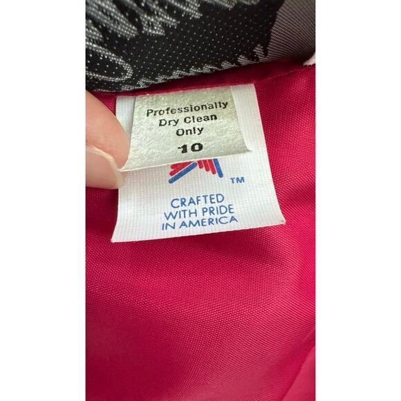 Vintage William Pearson Floral Tiered Tulle Midi Dress Short Sleeve Layers Sz 10 - Picture 6 of 9